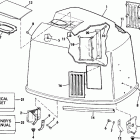 E175TXEID Engine cover - johnson-175stl / ve175sl only