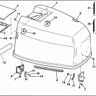 E140TLEID Engine cover - johnson 120-140 models