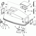 E45RCLEIA Engine cover - evinrude electric start models