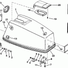 E45RCLEIA Engine cover - johnson electric start models
