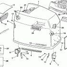 E200TXEIB Engine cover - johnson - 200tx, 200cx, 225t, 225p,...