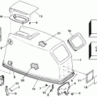 E40ELEIA Engine cover - johnson rope start only