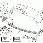 E45RCLEIA Engine cover - evinrude rope start only