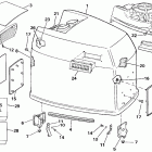 E200STLESE Engine cover - johnson - 200tx, 200cx, 225t, 225p,...