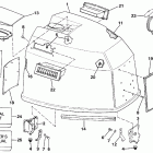E150TXESB Engine cover - johnson-150 / 175 only