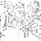 E120TXESB Remote control assembly - binnacle mount, dual lev...