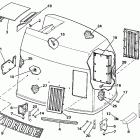 E300PLESB Engine cover - evinrude 300 models