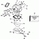E45RCLESR Carburetor - 55 model 15 in. transom models