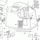 E150TXESB Engine cover - johnson-175stl / ve175sl only