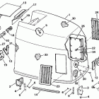 E300PLESB Engine cover - johnson 300 models