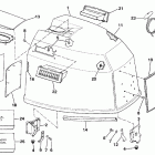 E175TXCEB Engine cover - johnson-150 / 175 only
