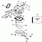E45RCE Carburetor - 55 model 15 in. transom models