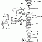 E155WTLZ Коленчатый вал & Поршень