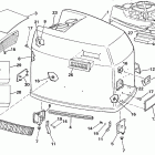 E200TXCEA Engine cover - evinrude - 200tx, 200cx, 225t, 225p...