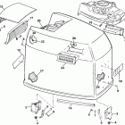 E200TXCEA Engine cover - johnson - 200tx, 200cx, 225t, 225p,...