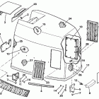 E300PLCEM Engine cover - evinrude 300 models