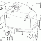 E150TLCCA Engine cover - johnson-150 / 175 only