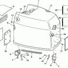 E200STLCCM Engine cover - johnson - 200tx, 200cx, 225