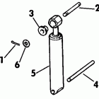 R45RCR Tilt aid cylinder