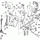 E150TLCCA Remote control assembly - binnacle mount, dual lev...