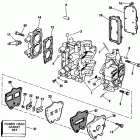 E4RDHCCS Cylinder, crankcase, & intake manifold