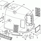 E300CLCUR Engine cover - evinrude 3.6 models