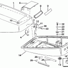 E4RDHLCUD Engine cover - models with separate fuel tank