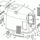 E300CLCUR Engine cover - johnson 3.6 models