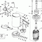 E155WTXCUA Electric starter & solenoid american bosch 08142-2...