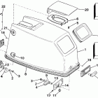 E40ECUD Engine cover - evinrude rope start only
