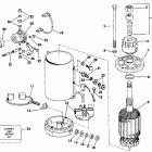 E150TXCUR Electric starter & solenoid american bosch 08142-2...