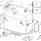 E300CLCUR Engine cover - johnson 275 models