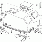 E40RCDE Engine cover - evinrude rope start only