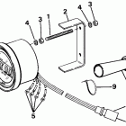 E300TXCDC Quartach tachometer - flush mount - digital - plug...