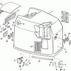 E225PTLCDA Engine cover - johnson - 200stl