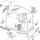 E225PTLCDA Engine cover - evinrude - 200stl