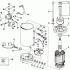 E155WTXCOC Electric starter & solenoid american bosch 08142-2...