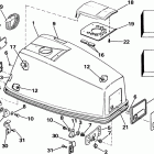 E40ELCOB Engine cover - johnson electric start models