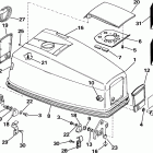 E40ELCOB Engine cover - evinrude electric start models