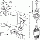 E235TXCOR Electric starter & solenoid american bosch 08142-2...