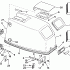 E40ELCRM Engine cover - evinrude rope start only