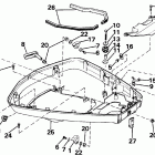E100WMLCRS Нижний кожух двигателя