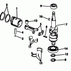E8RLCTA Crankshaft & piston-7.5