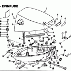 E15RCTA Motor cover-evinrude