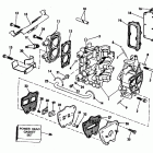 E5RCIC Cylinder & crankcase-4.5 & intake manifold