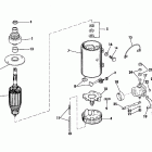 E55RLCSA Electric starter & solenoid prestolite model mkw-4...