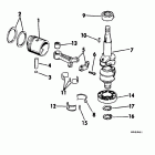 E5RLCSS Crankshaft & piston-7.5