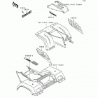 Bayou 400 4X4 (KLF400-B1) Decals(blue)(klf400-b1)