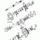 Mojave 250 (KSF250-A4) Задняя ступица колеса