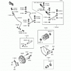 Bayou 300 4X4 (KLF300-C2) Масляный и водяной насос. фильтр масленый